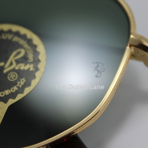 Model Display RayBan Hexagonal Green G15 Lens RB3548N Gold Frame - Picture 12 of 16